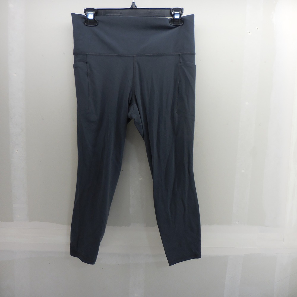 Athleta Salutation Stash 7/8 Tight Gray Leggings High Rise Large 531321-49